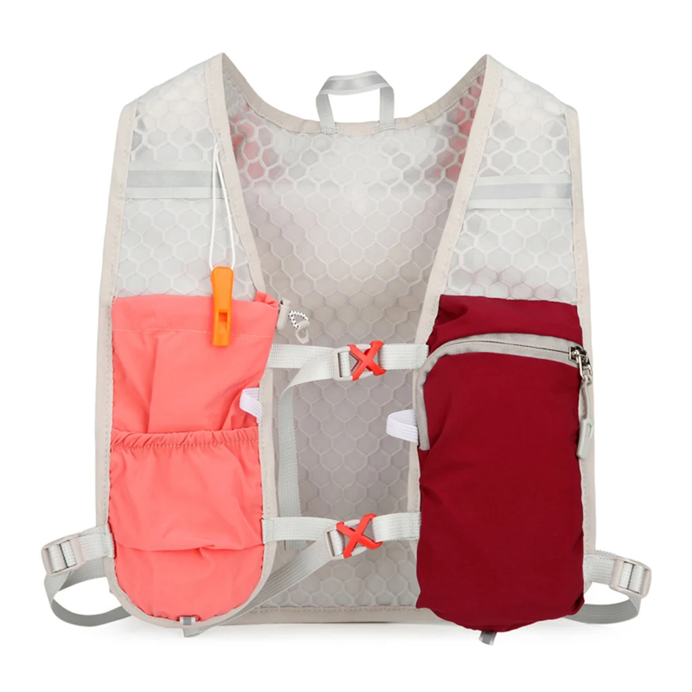 Outdoors Running Vest, Lightweight Breathable Running Vest, Reflective Outdoors Hydration Pack for Hiking Trail Running