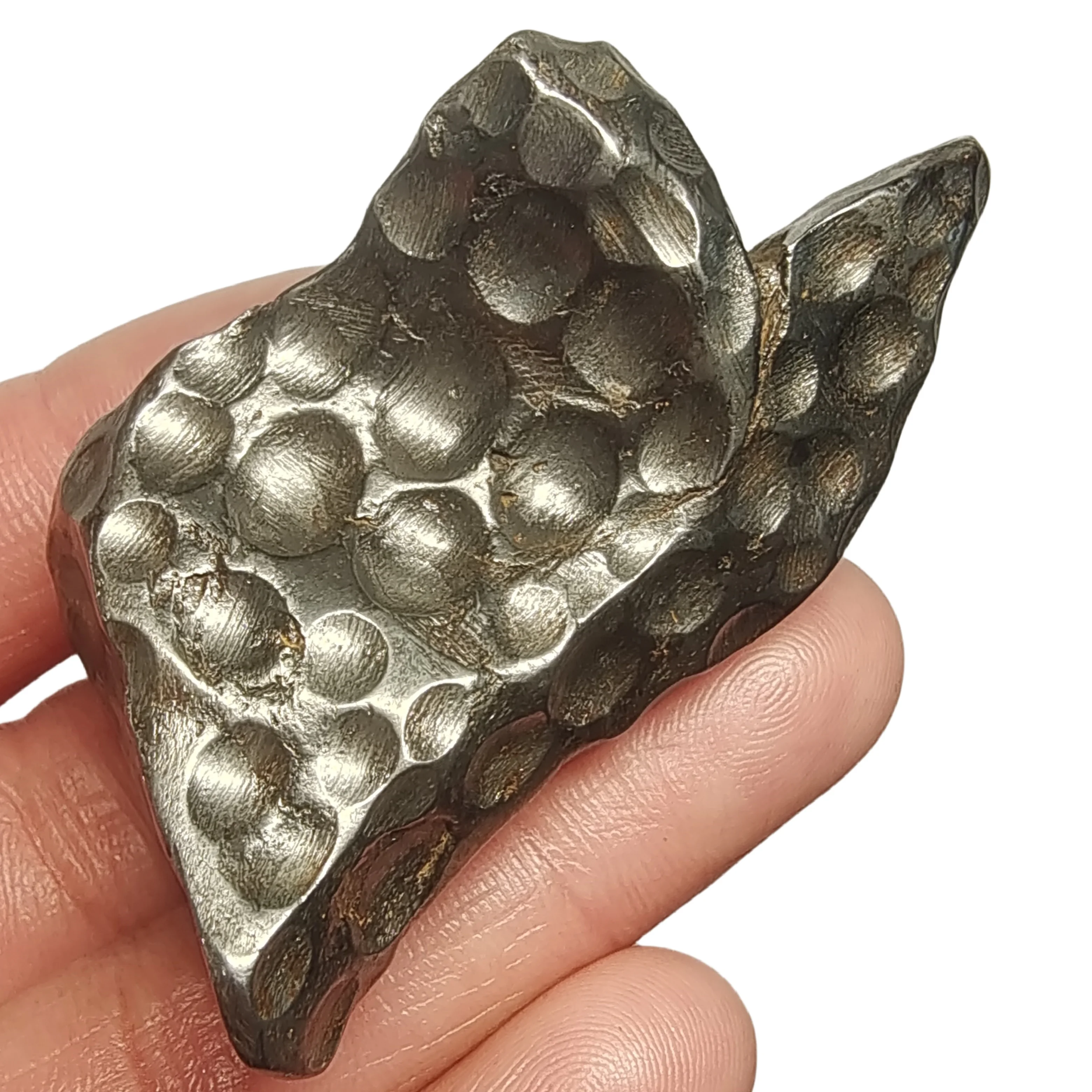 

146.5g Muonionalusta Natural iron meteorite specimen section Iron meteorite materials Meteorite Specimen Collection -QC629