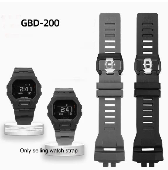 

Ремешок из смолы для часов Casio G-SHOCK серии 3506 GBD-200-1AGBD-200RD-4, специальный силиконовый ремешок, мужской браслет для часов GBD-200mm