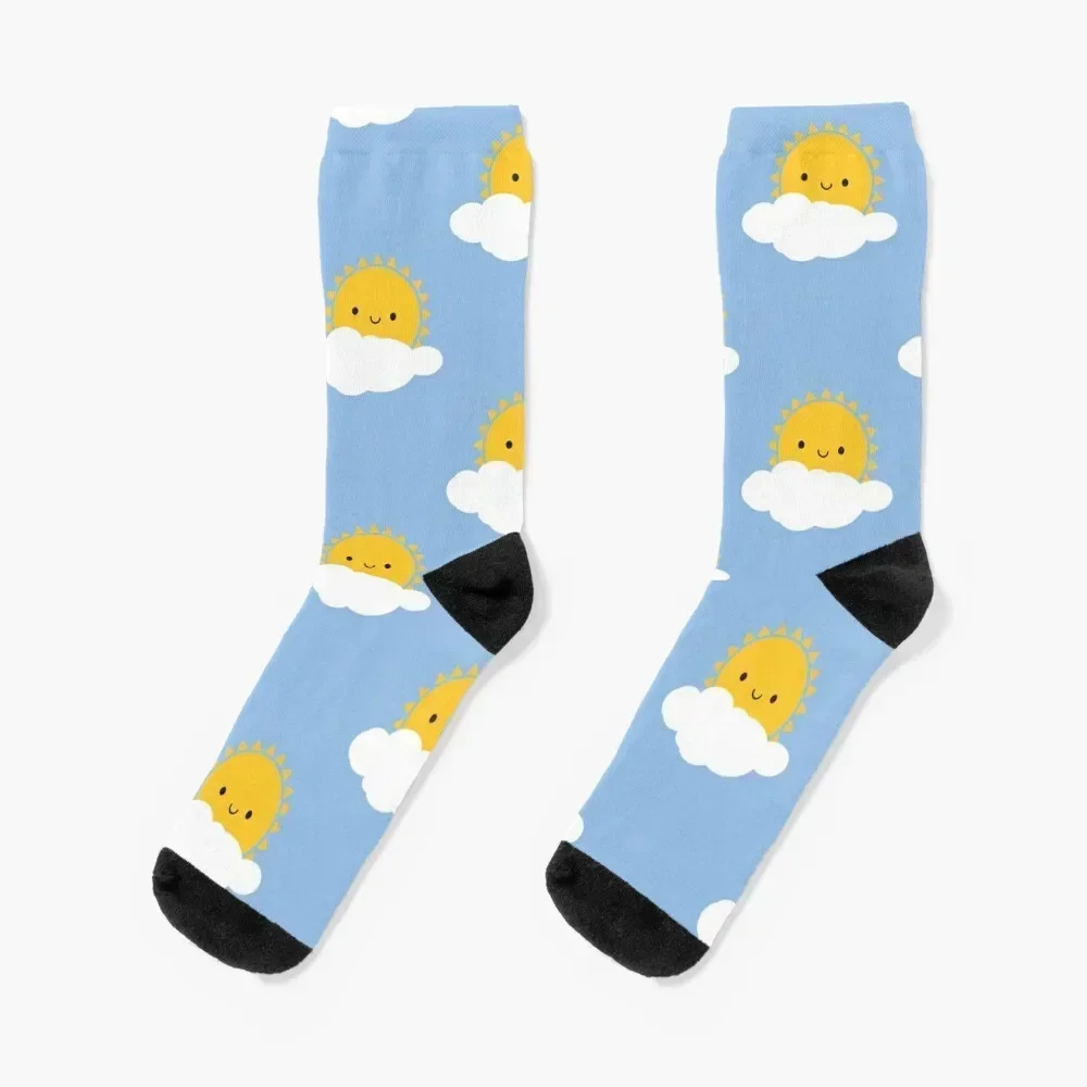 Hello Sunshine - Kawaii Sun Socks aesthetic luxe Male Socks Women's