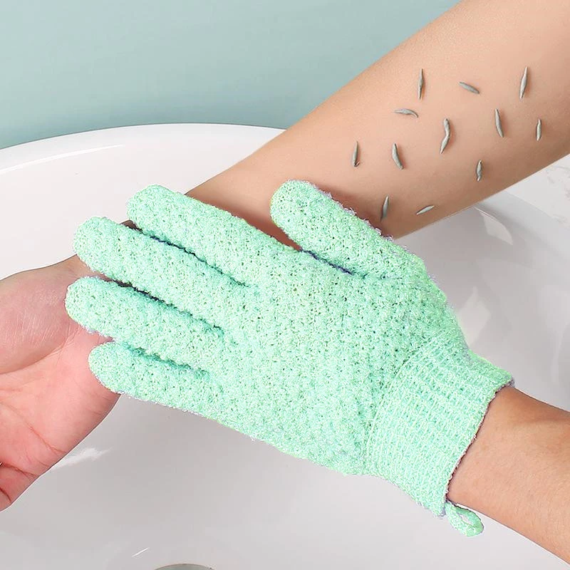 1 Pair Bath For Peeling Exfoliating Gloves Shower Scrub Gloves Massage For Body Scrub Sponge Wash Skin Moisturizing SPA