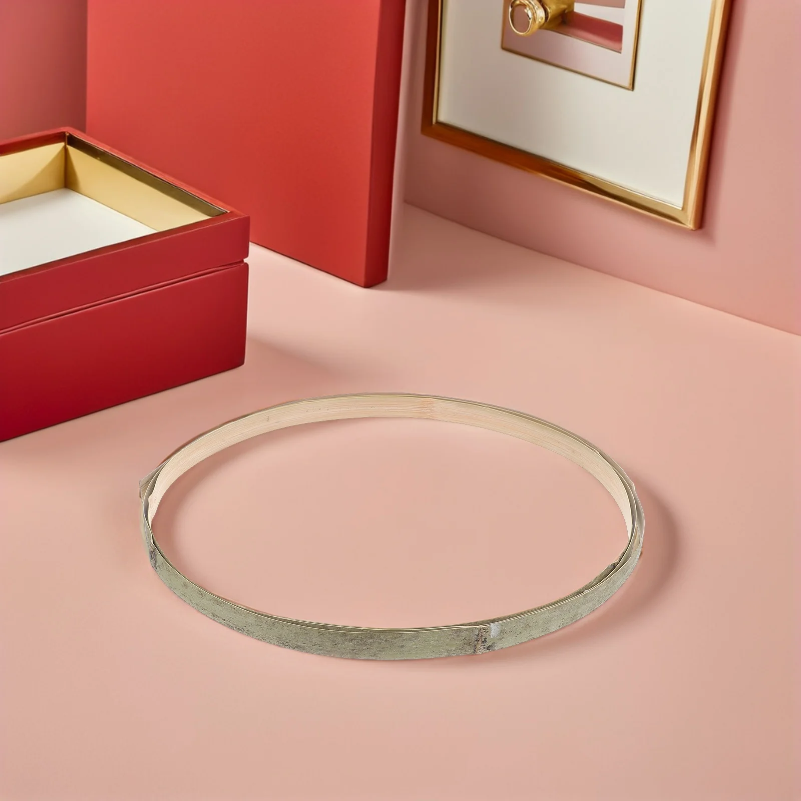 

4pcs Bamboo Weaving Strips Handcrafted Flat Cane Webbing Material For Rattan Basket Making Wicker Repair Supplies Patio