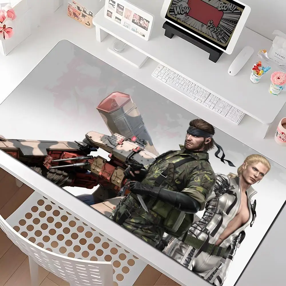 

Игровой коврик для мыши Metal Gear, несколько размеров, большой квадратный коврик для компьютера, офиса, игрового стола, резиновые противоскользящие коврики для мыши