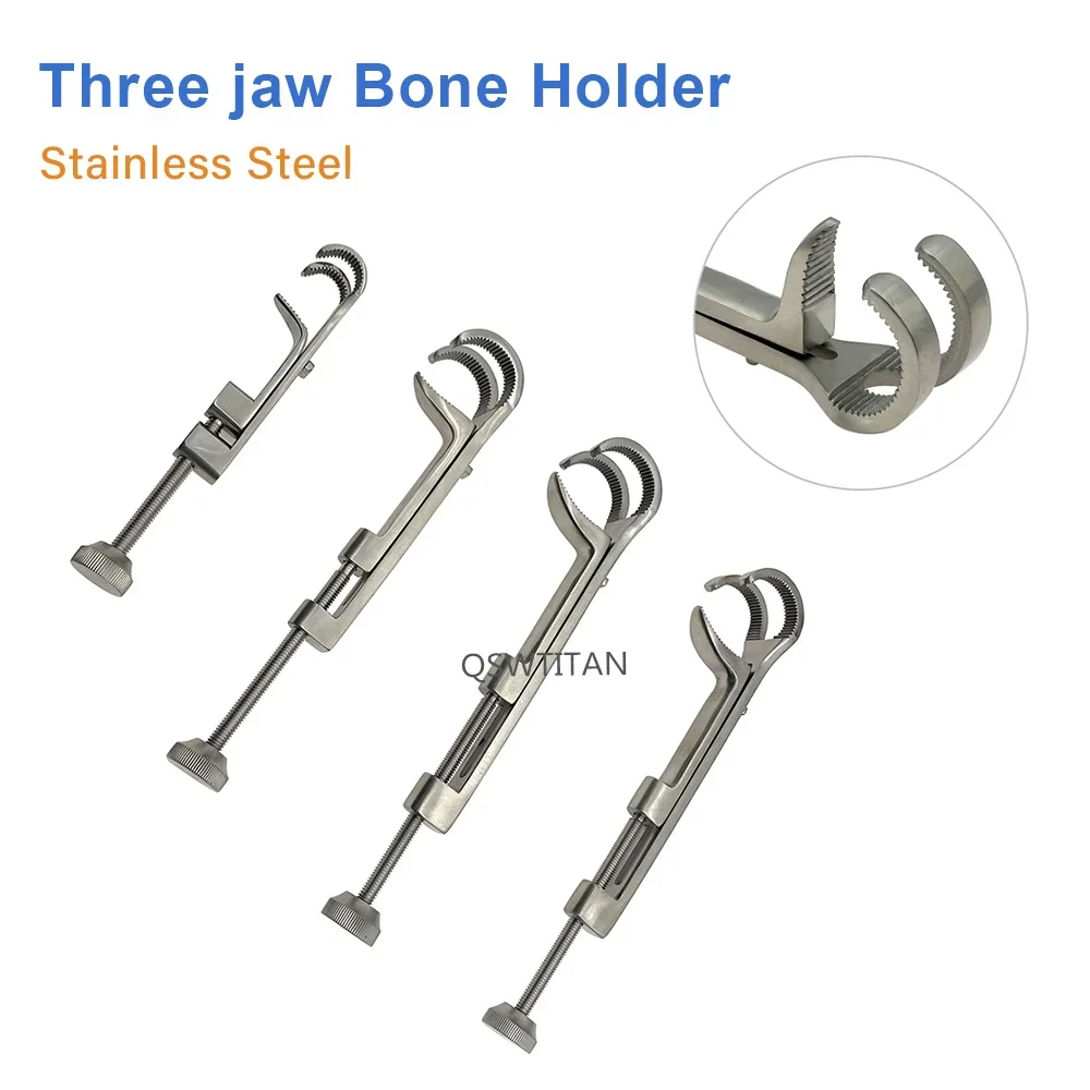 Lambert-Lowman Bone Clamp Three Prong Bone Holding Forceps Stainless Steel Orthopedics Veterinary Surgical Instruments