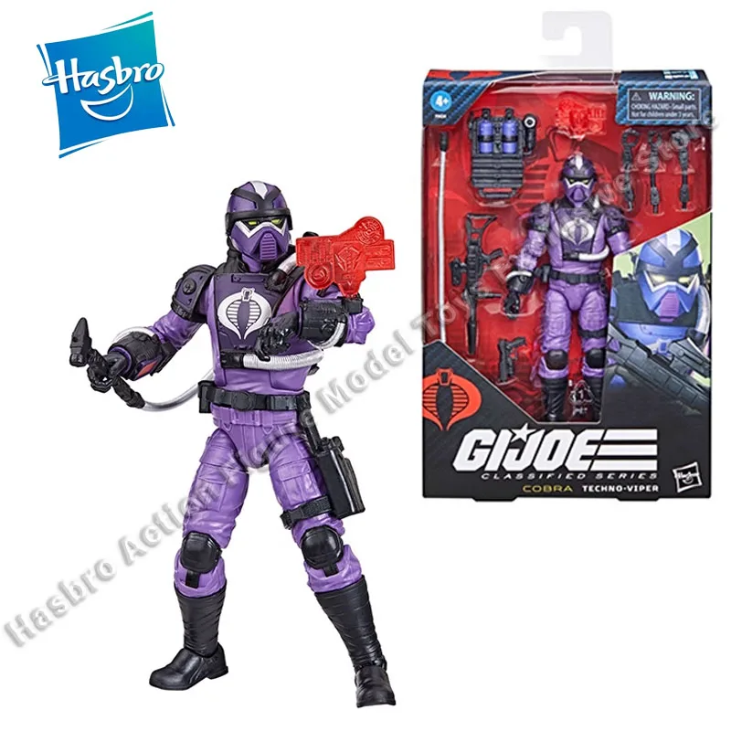 In Stock Hasbro G.I. Joe Classified Series 117 Cobra Techno Viper  Action Figures Model Toys Hobby Gift Collectible