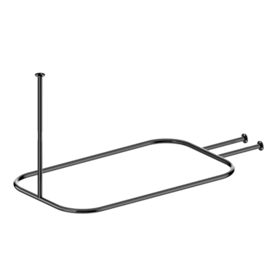 

Квадратный алюминиевый каркас для душевой занавески 59"x24" (150x60 см) для ванн на ножках и отдельностоящих ванн, нержавеющий, алюминий, класс А