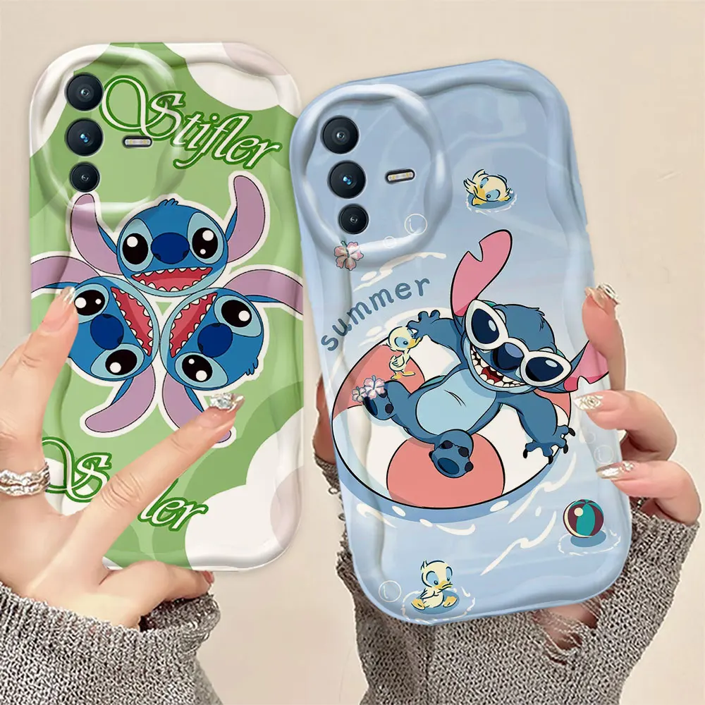 

Cartoon D-Disney Stitch 3D Wave Case For Infinix SPARK CAMON NOTE HOT 40 40I ZERO 30 30I 20 20I 12 9 POVA SMART 6 7 8 GT Case