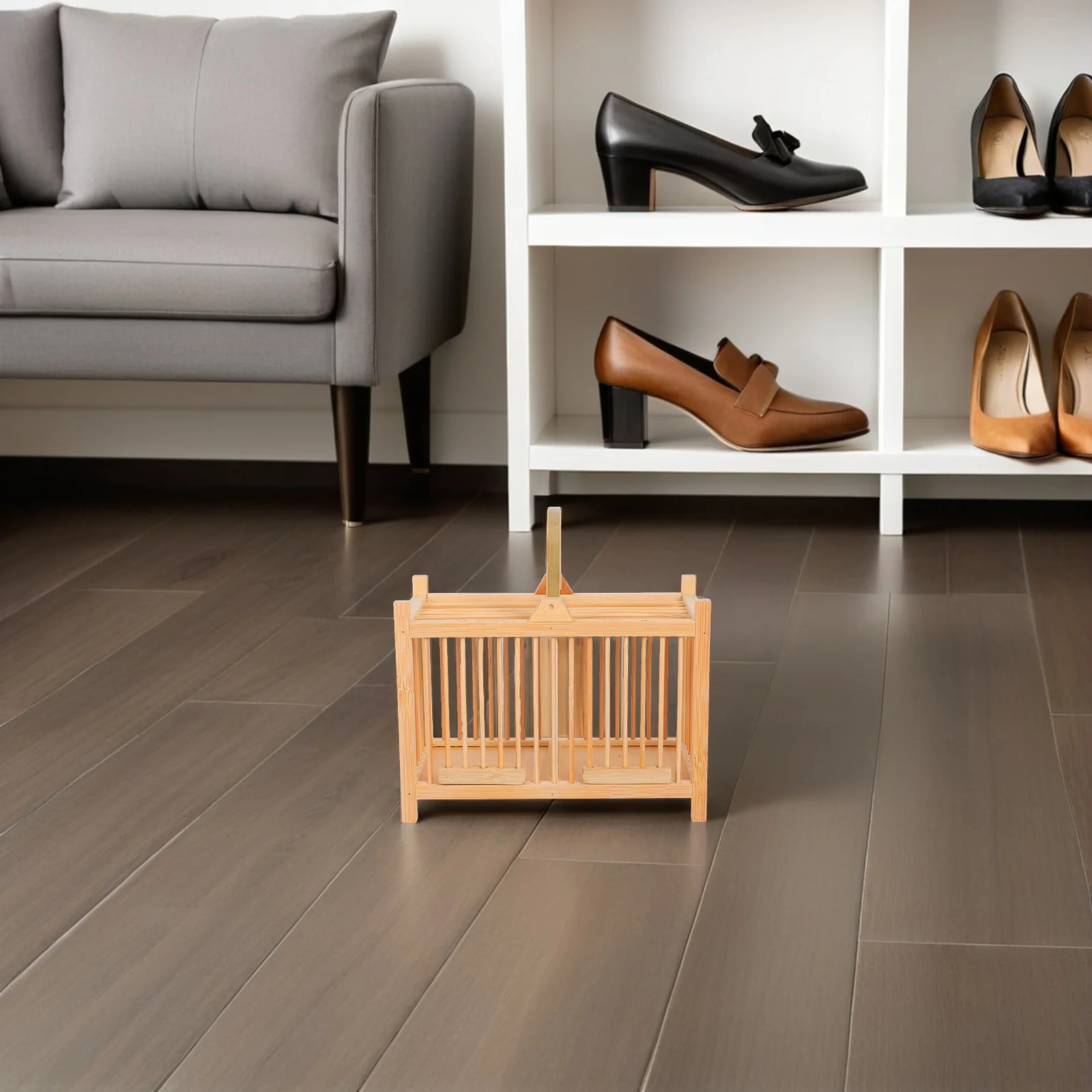 

Wooden Small Pet Cage Vintage Cricket Carrier Portable Habitat Decorative Cricket Enclosure Small Animal Transport Hamsters