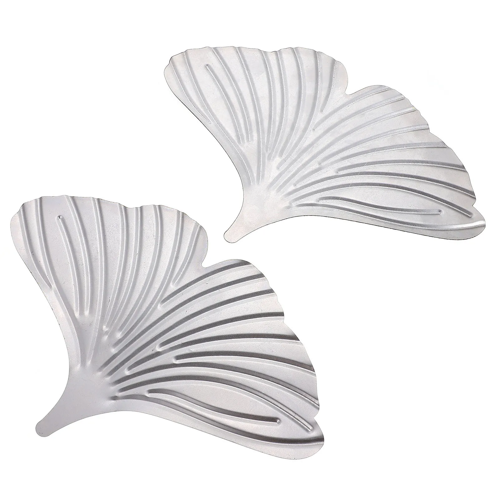 2 قطعة أوراق الجنكة الحديد الديكور غرامة الحرفية قوي عرض مكتب لغرفة المعيشة غرفة نوم الرف جمع #5