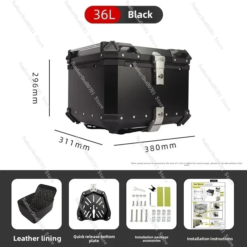 

28L 32L 36L 45l 55L 65L 80L 100L Motorcycle Aluminum Alloy Tail Box Side Box Waterproof Three Boxes