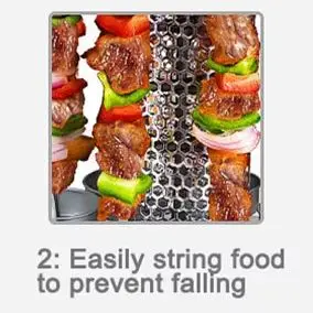 Electric Automatic Rotating Skewer Machine BBQ Grilling Grill Machine Grilling Integrated Fuming Charcoal Oven Barbecue
