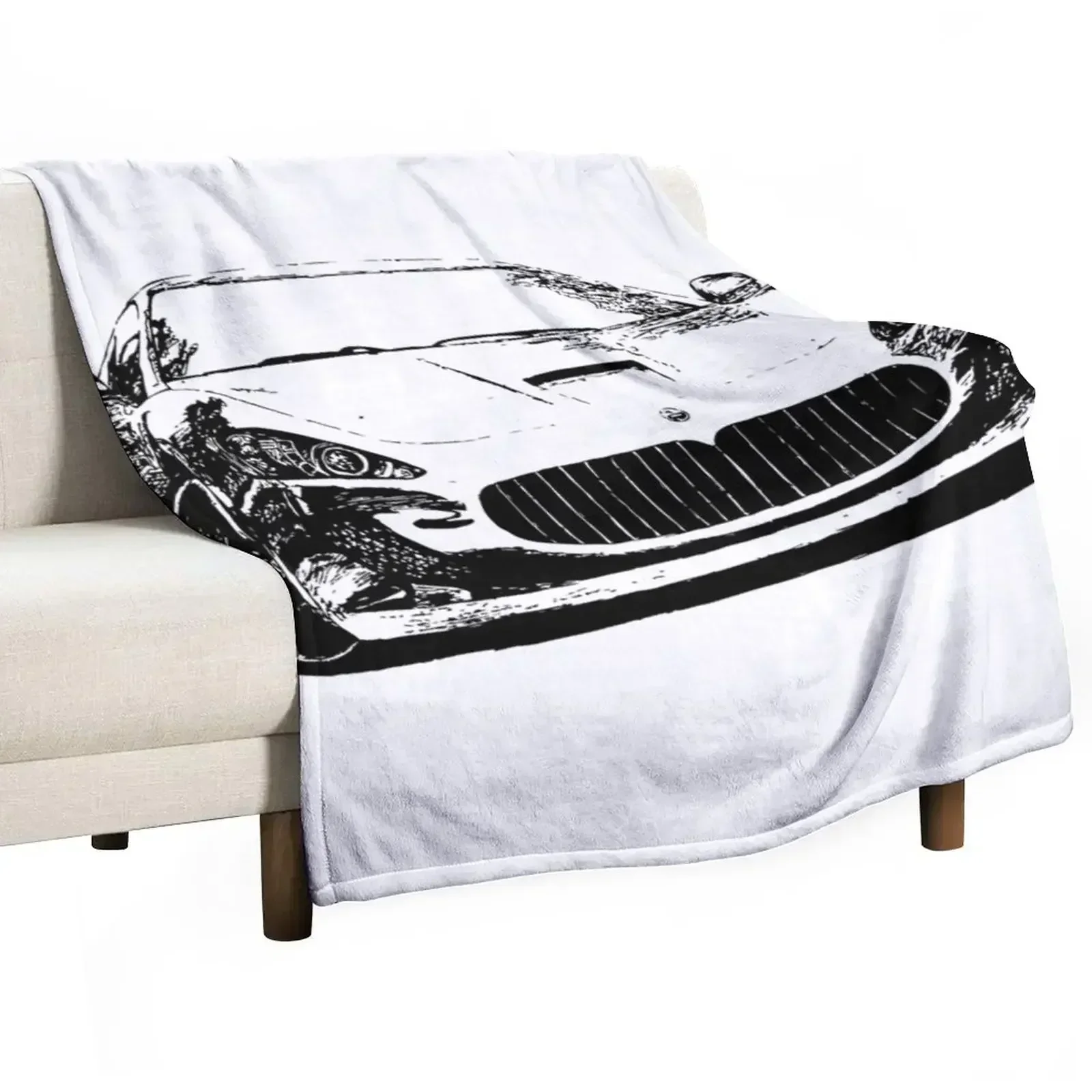 Gran Turismo Sketch Throw Blanket Warm Flannels Blankets