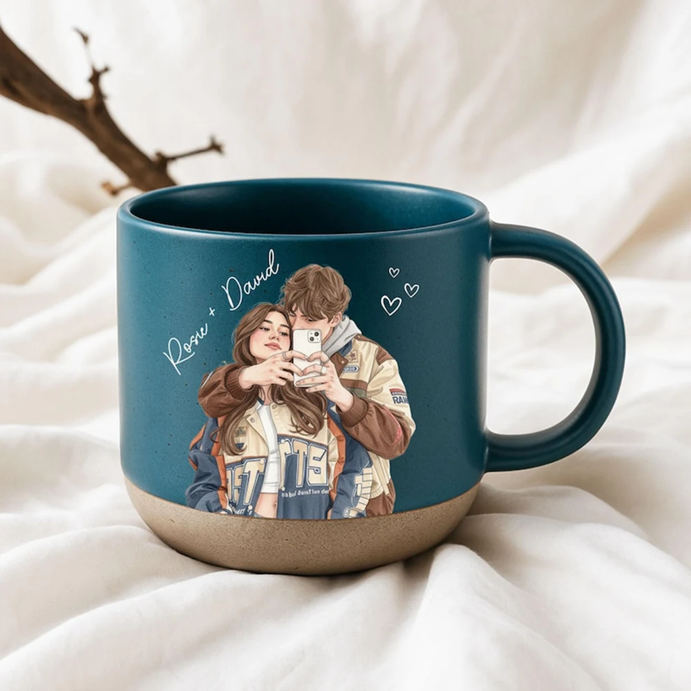

Customized Couple Ceramic Cup Personalized Photo Customized Mug Excellent Valentine's Day Gifts Emotional Commemorative Gifts