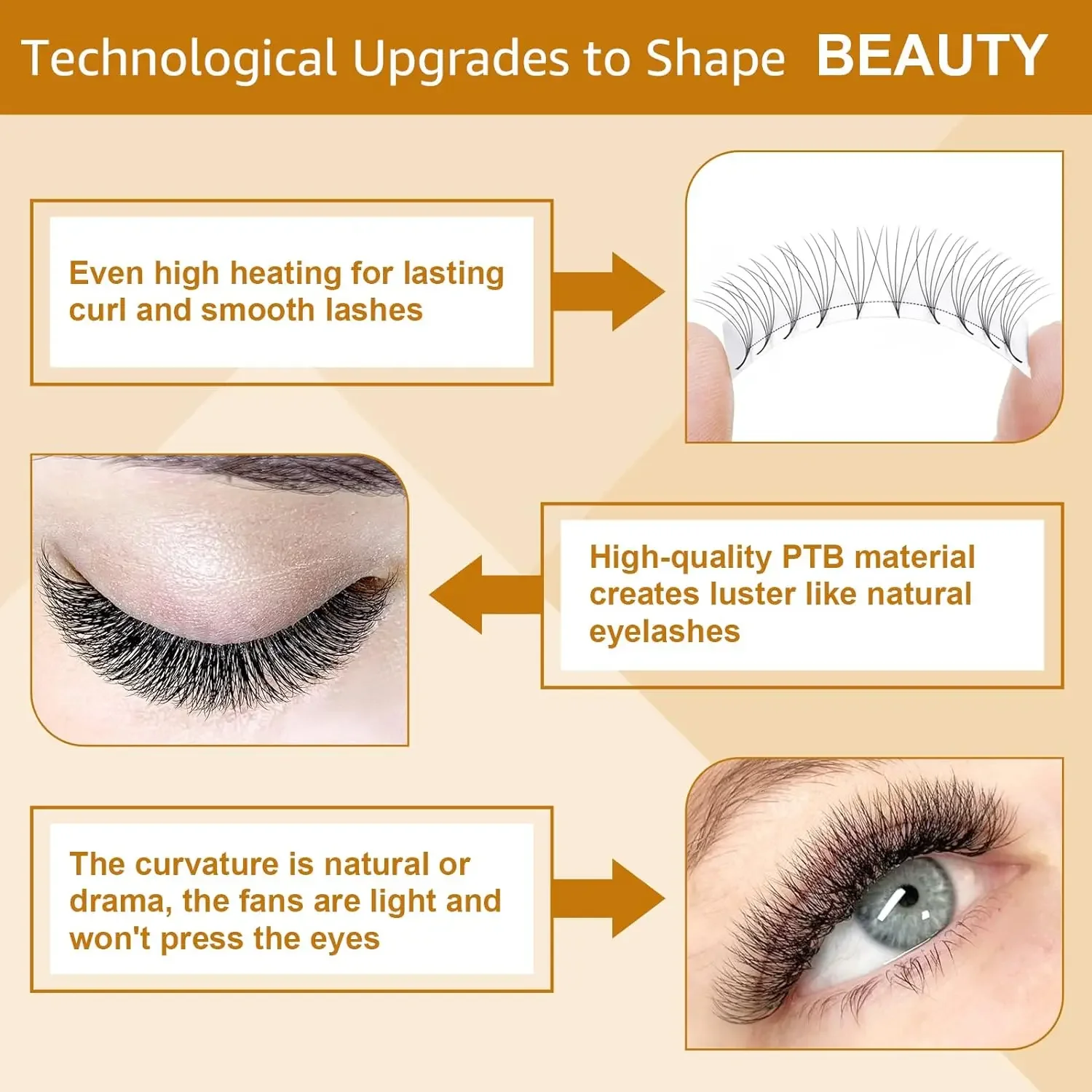 AGUUD 10 trays/lot 3D-16D Korea Premade Russian Volume Fans Pointy Base Premade Perfect Fans Eyelashes Extension Faux Mink - Image 5