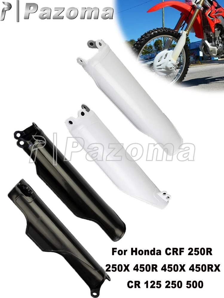 AliExpress Micro dream Motocross Plastic Fork Guard Dirt Bike Front Fork Tubes Cover For Honda CR125 CR250 CR500 CRF250R CRF250X CRF450R CRF450X 93-18