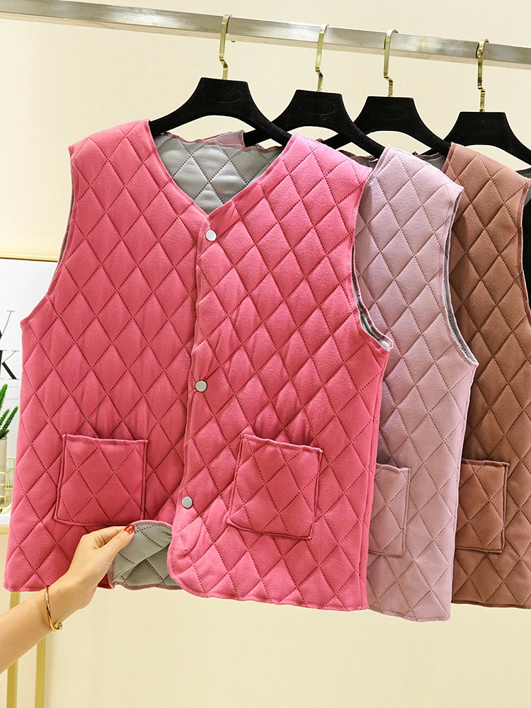 

Женский зимний теплый жилет на подкладке, повседневный тюре Svel, однотонный топ на пуговицах с v-образным вырезом, смесь полиэстера, эластичное волокно