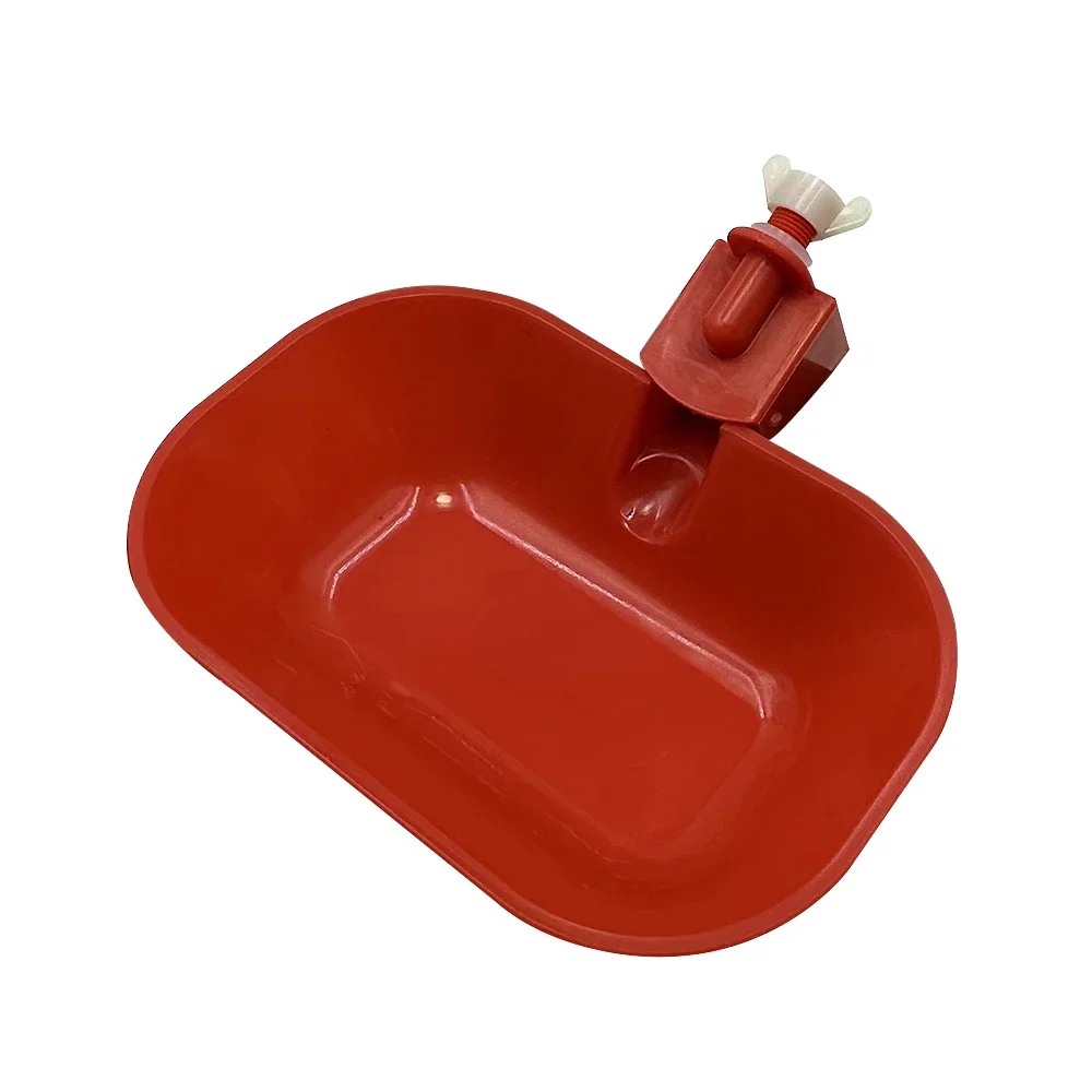 5 Pieces of Red Automatic Water Dispenser for Chickens Ducks Geese Water Bowls Poultry and Birds Poultry Feeding Products