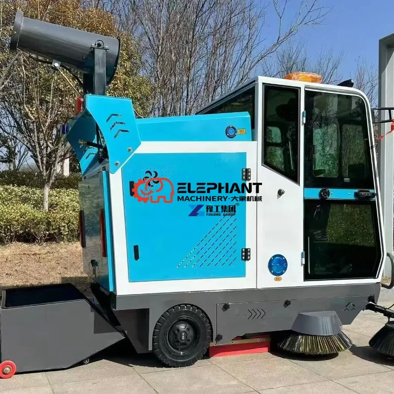 Working Light Leak Proof Water Tank Low Noise Fan Full Closed Electric Sweeper Highway Sidewalk Municipal Green Belt Garbage