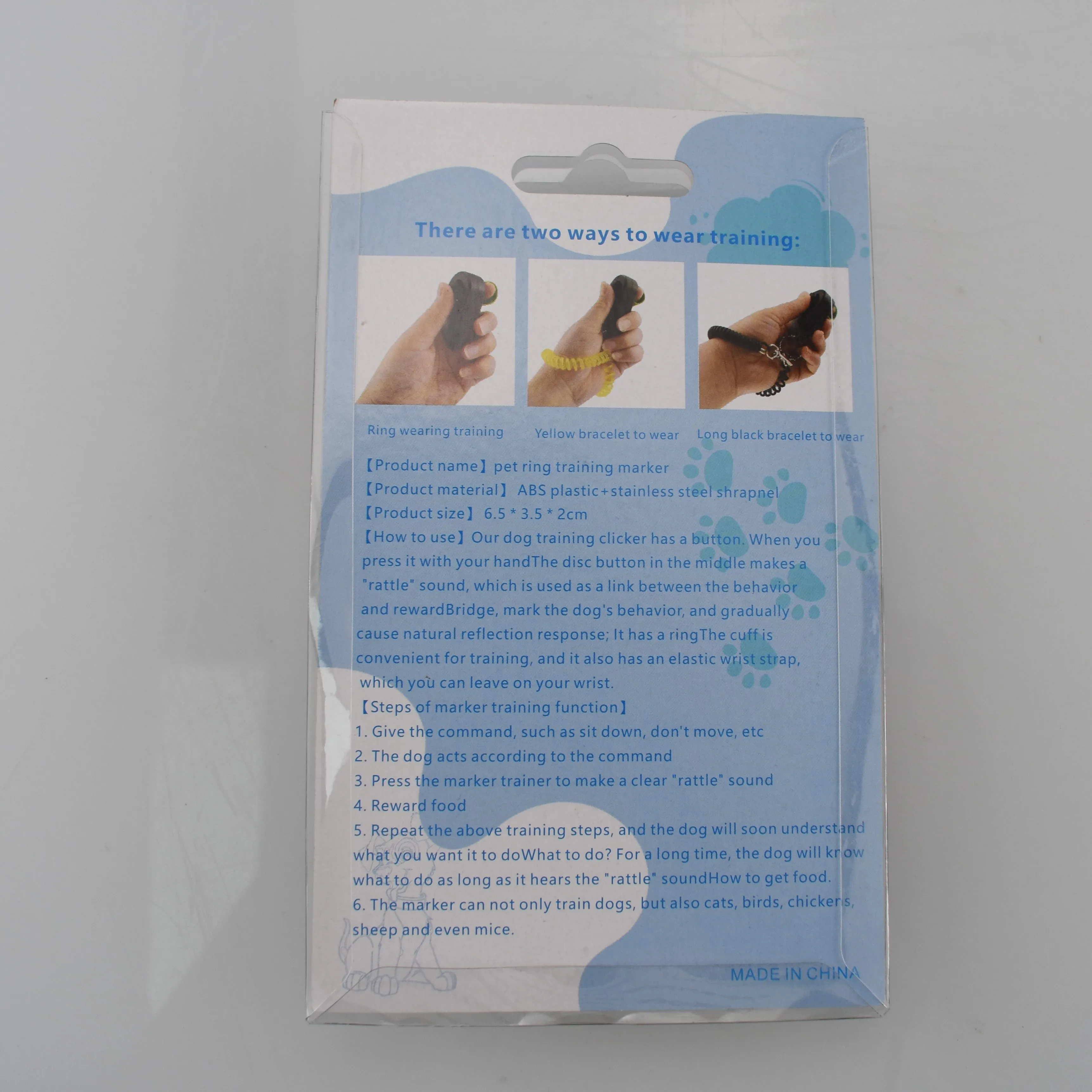 حزمة نفطة معصمه سوداء لتدريب الحيوانات الأليفة متعددة الألوان #6