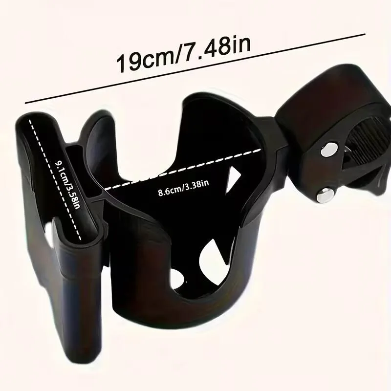 1/2PCS 2-in-1 Universal Stroller Water Cup Holder With Phone Holder, Universal Bottle Holder For Wheelchair stroller Accessories view 6