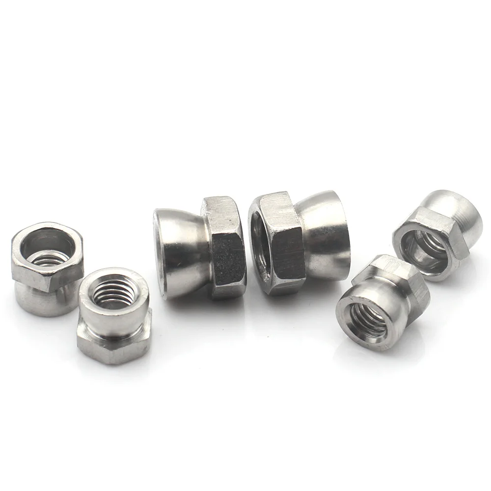 1 /2 /3 /5 /12pcs M5 M6 M8 M10 M12 304 Stainless Steel Shear Nut Breakaway Anti Theft Security Nut Tamper Resistant Bolt Cap