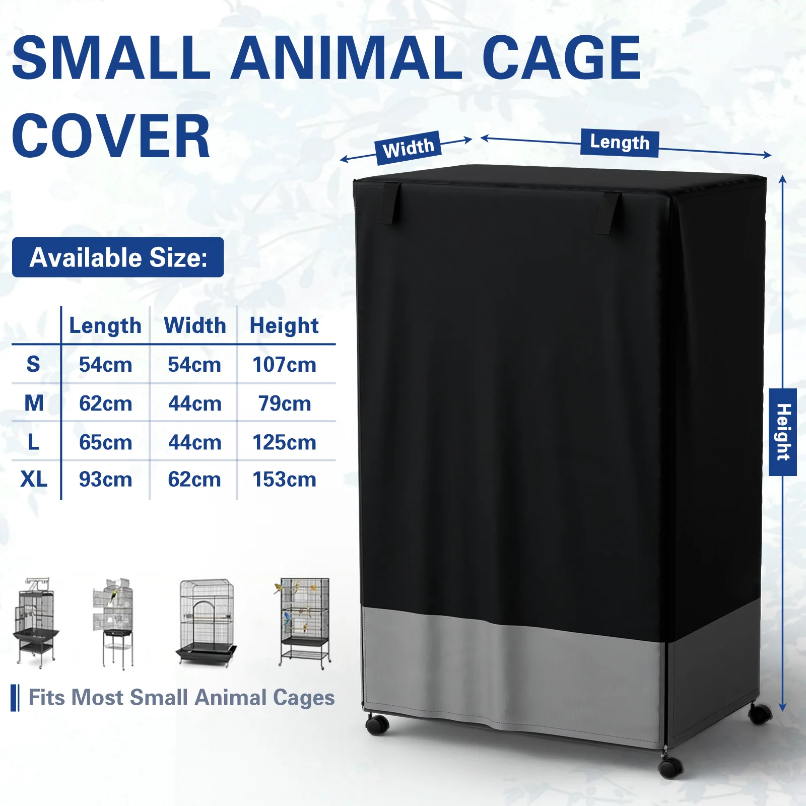 Bird Cage Cover Out Birdcage Cover Durable Breathable Washable Material for Night Heavy Duty Waterproof Pet Parrot ferret Cover