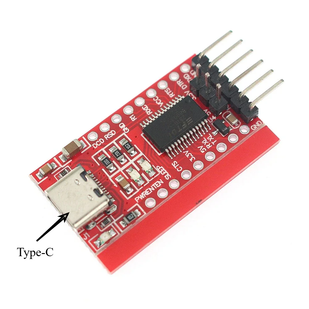 FT232RL USB إلى TTL وحدة محول 3.3 فولت/5 فولت FTDI رقاقة نوع C/Mini FT232 USB إلى TTL 232 لاردوينو STM32