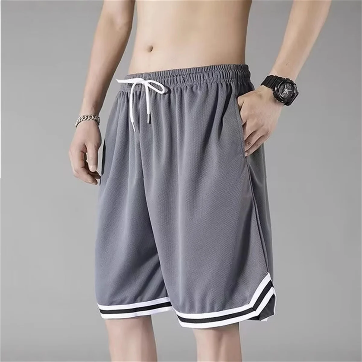 Exquisite Functional Sports Running Shorts Fitness Training Men's Quick Drying Ball Knee Length Pants Outdoor Jogging Sportswear
