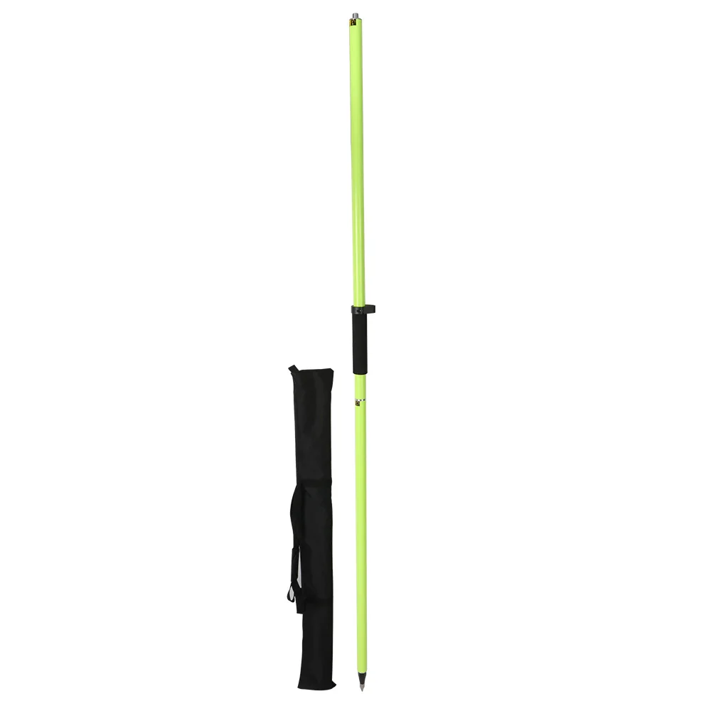 Aluminum Green GPS Pole Rover Rod 2M 2Sections Two-Piece for Land Surveying Accessories GNSS Total Station GP200-2A