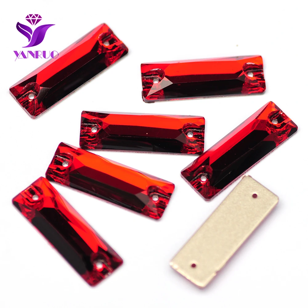 YANRUO 3255 Cosmic Baguette Alle Farben Aufnähsteine Glas-Strasssteine für Trikotkleider, zum Aufnähen von Strasssteinen für Kleidung – Detail 10