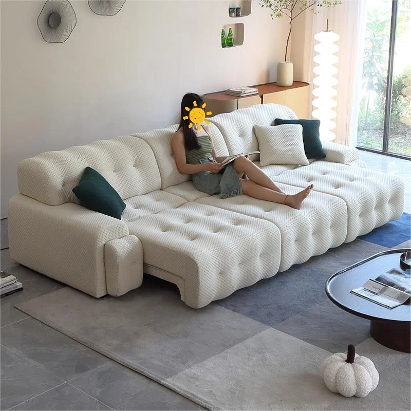 Modern Lounge Corner Electric Slider Fabric Living Room Sofa with Sliding 50cm Sofa Bed for Hotel and Villa Sofa Bed