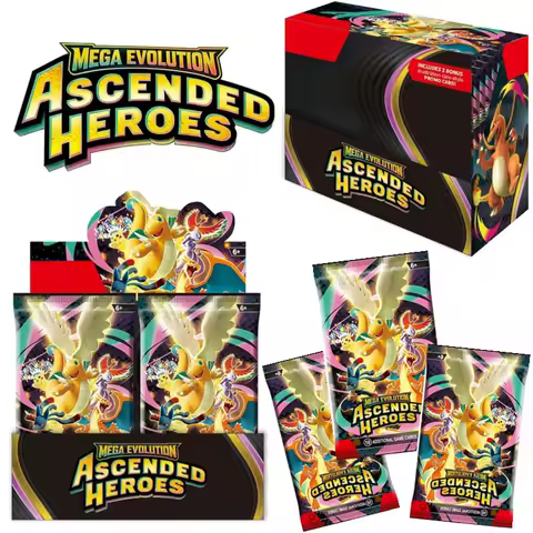 360Pcs/Set Pokemon Card MEGA EVOLUTION Phantasmal Scarlet Violet 151 Black Bolt English Booster Battle Transaction Card Toys