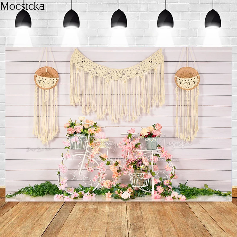 Mocsicka الربيع عيد الفصح خلفيات للتصوير الفوتوغرافي الوليد صورة صورة خلفية حلم الماسك ديكور الدعائم بوهو كشك الاستوديو