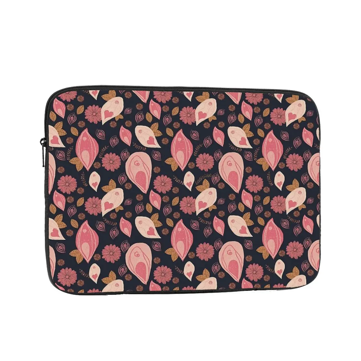 Vulva Flower Pattern Notebook Laptop Bag Case Pouch 10 12 13 15 17 Inch For Macbook Air Pro Tablet Shockproof Case Bag