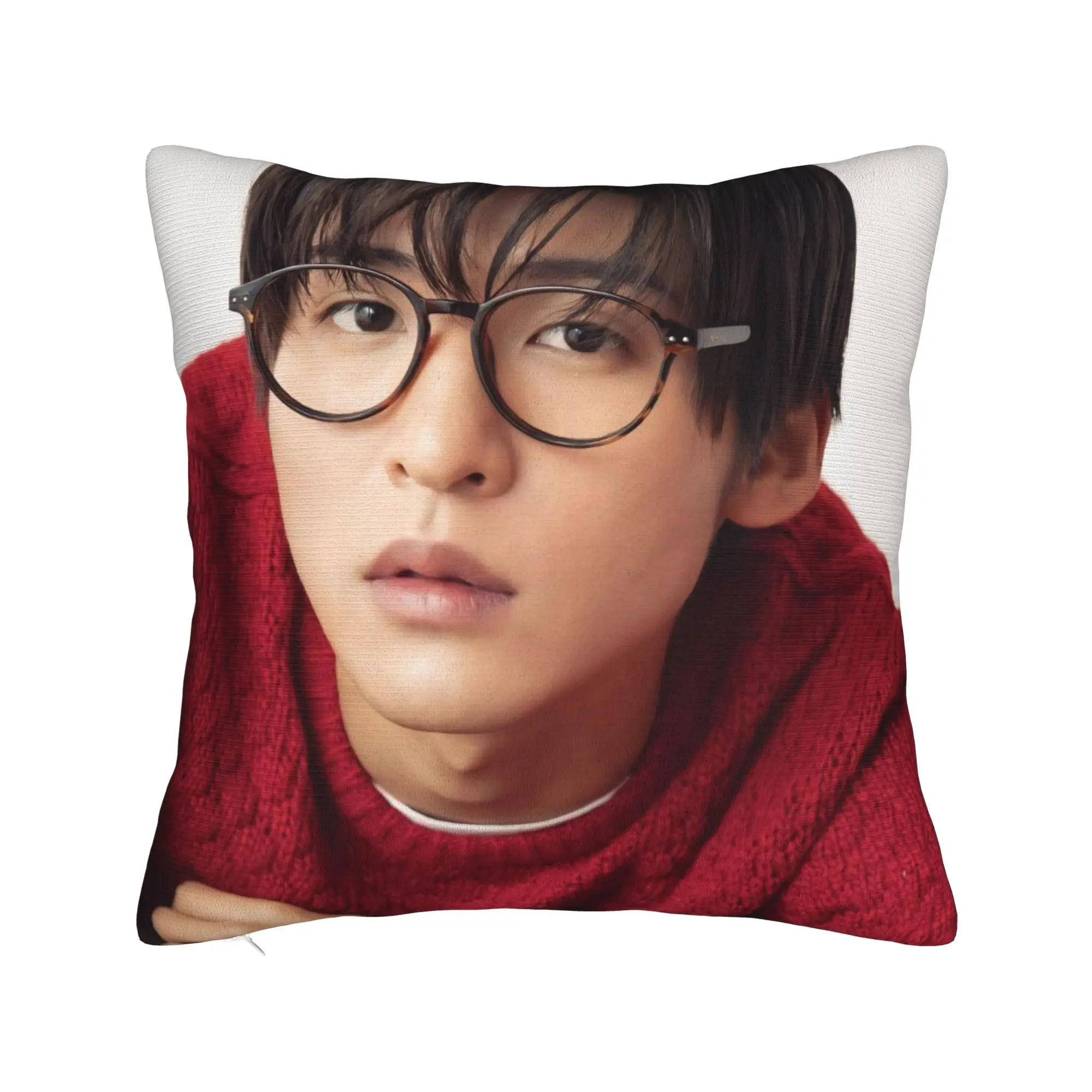 Ren Meguro Japanese Actor Square Pillow Cases  Cushion Cover Funny Zipper Decor Pillowcover for Sofa 45*45cm
