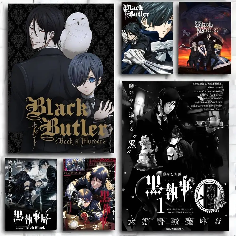 Anime Black Butler Poster Kunstdruck im Anime-Stil, Heimdekoration, ideales Geschenk, perfekte Raumdekoration
