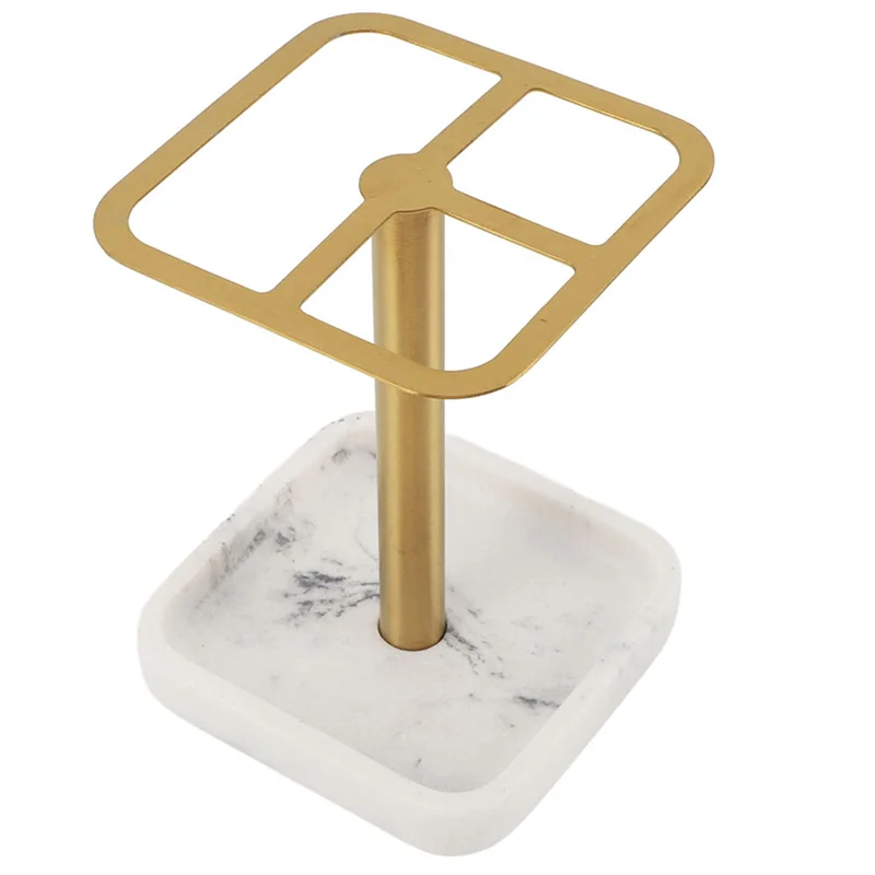 A74E-Rustproof 304 Stainless Steel Compact Toothbrush Holder Easy Installation Stylish Toothpaste Organizer For Bathroom