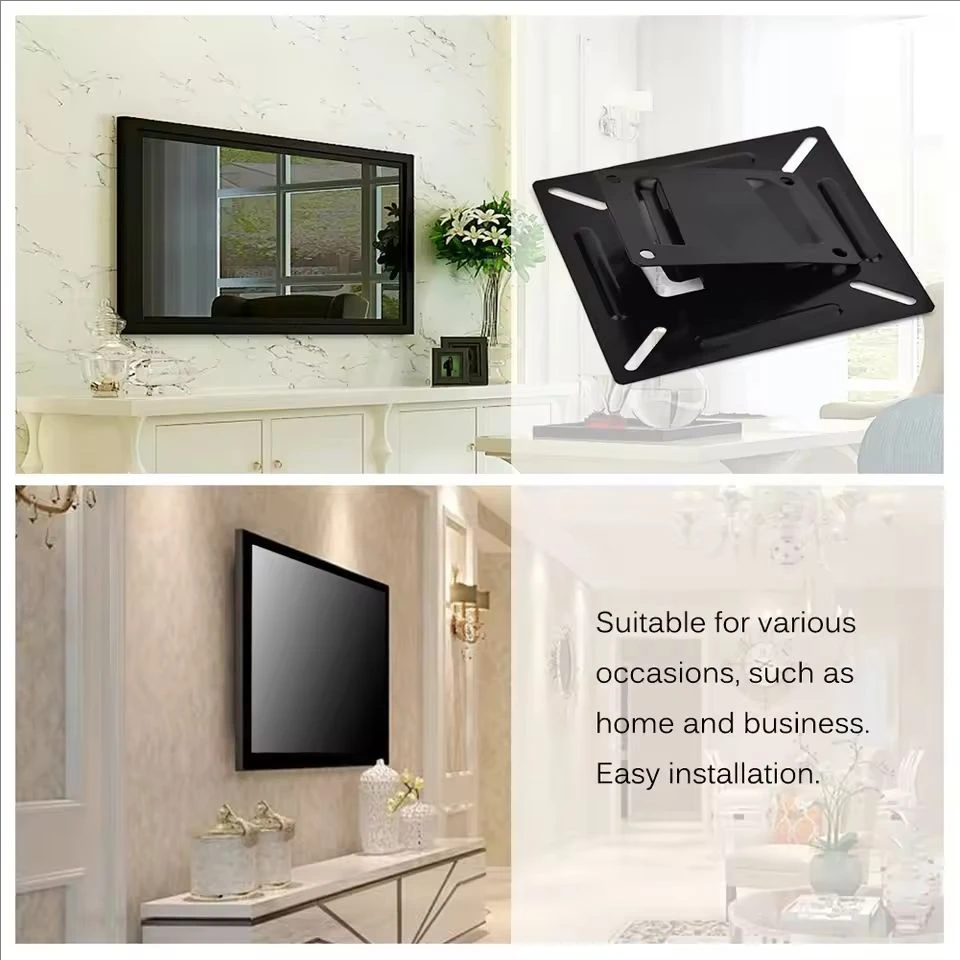 Suporte Para TV De Parede, Monitor LCD LED, Tela Plana Para PC, VESA 75, 100, 12-24'