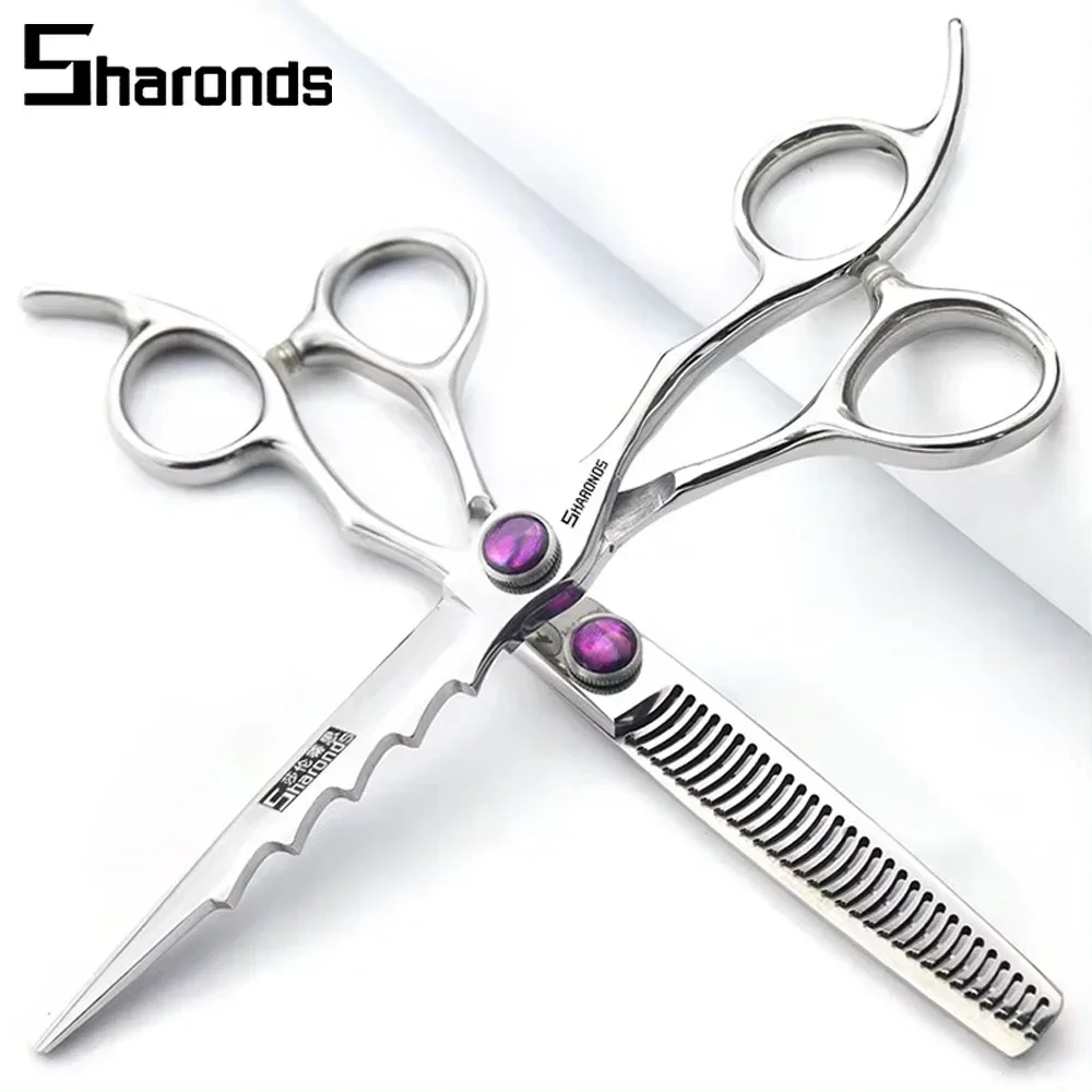 

SHARONDS 6 Inch Barber Shears Hairdressing Professional Scissors Salon Specialized Hairdresser Scissor Hair Cutting Tools