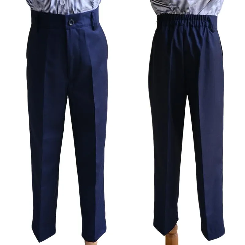 ZOETOPKID Jungen Anzughose 2026 Herbst Schwarze Formelle Hose Aufführungskleidung Formelle Anzughose für Schüler Dunkelblau Trendiger Stil – Detail 6