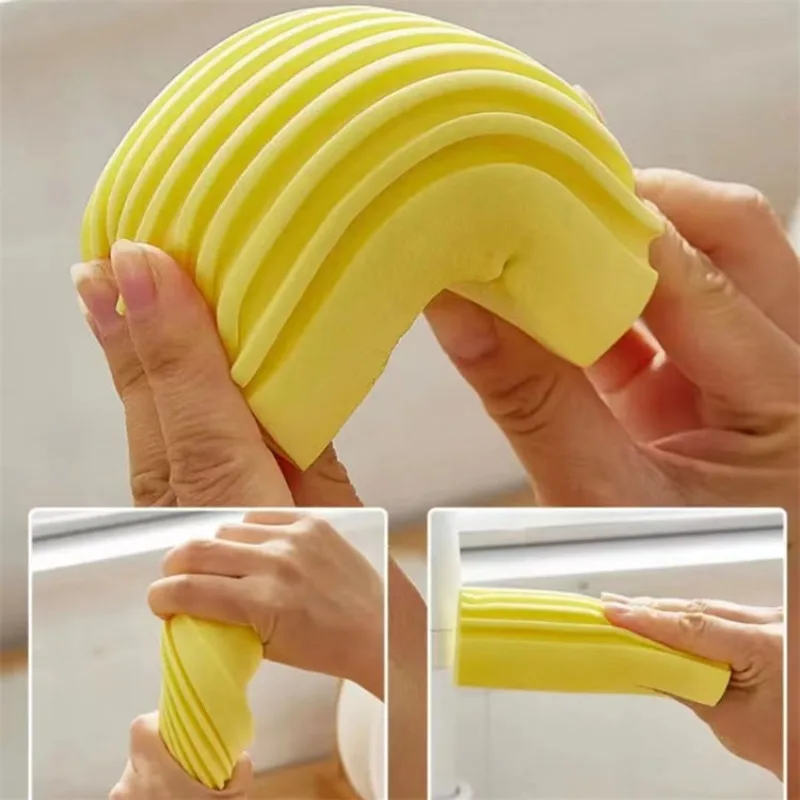 1PCS Wet Sponge Cleaning Brush Reusable Sponge Brush Adsorbing Dust Oil Stains Scrubber Household Car Kitchen Bathroom Tool