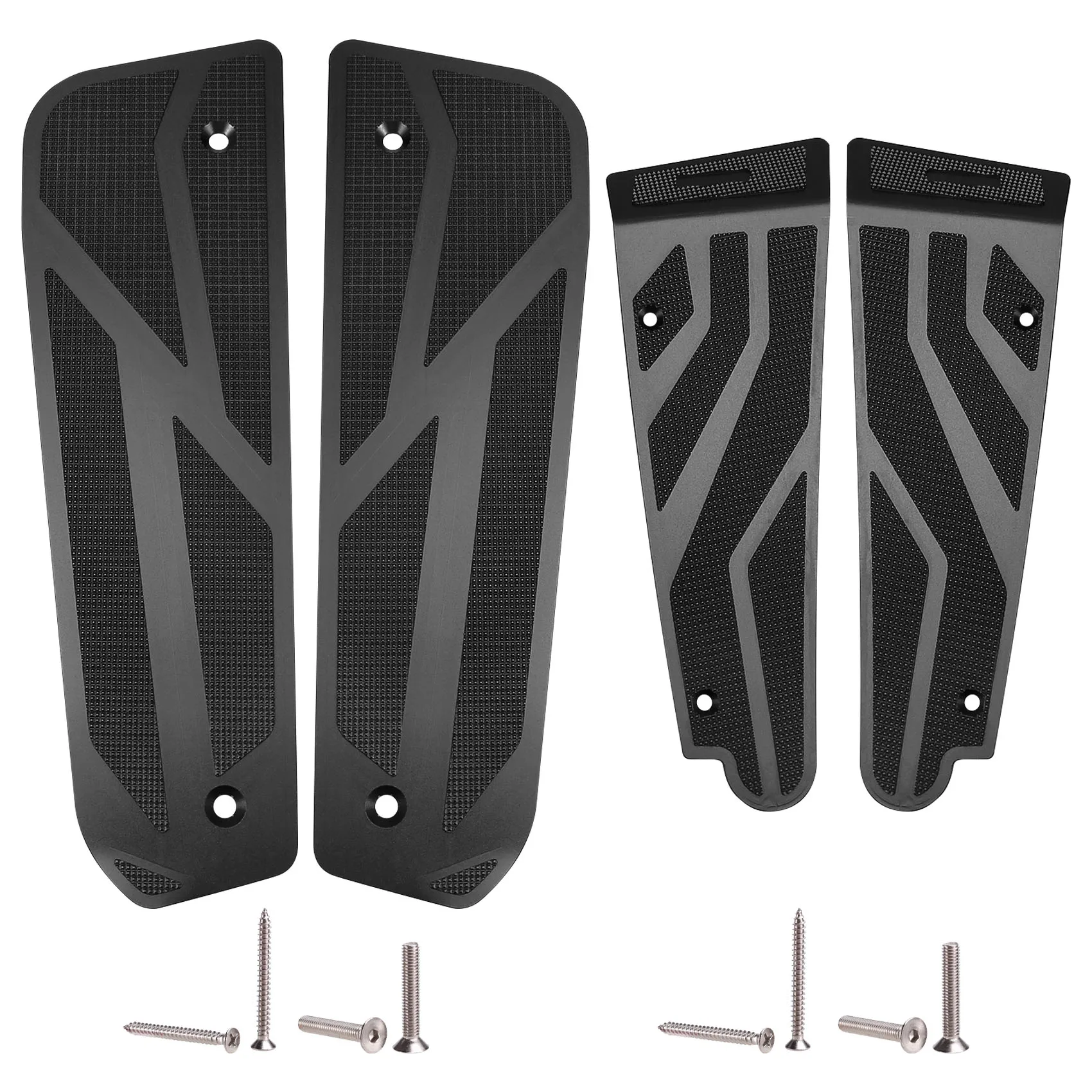 Motorcycle Modified Part Foot Mats Footrest Footboard Footpads Pedal Compatible for Racing X 150 RKS150 Black