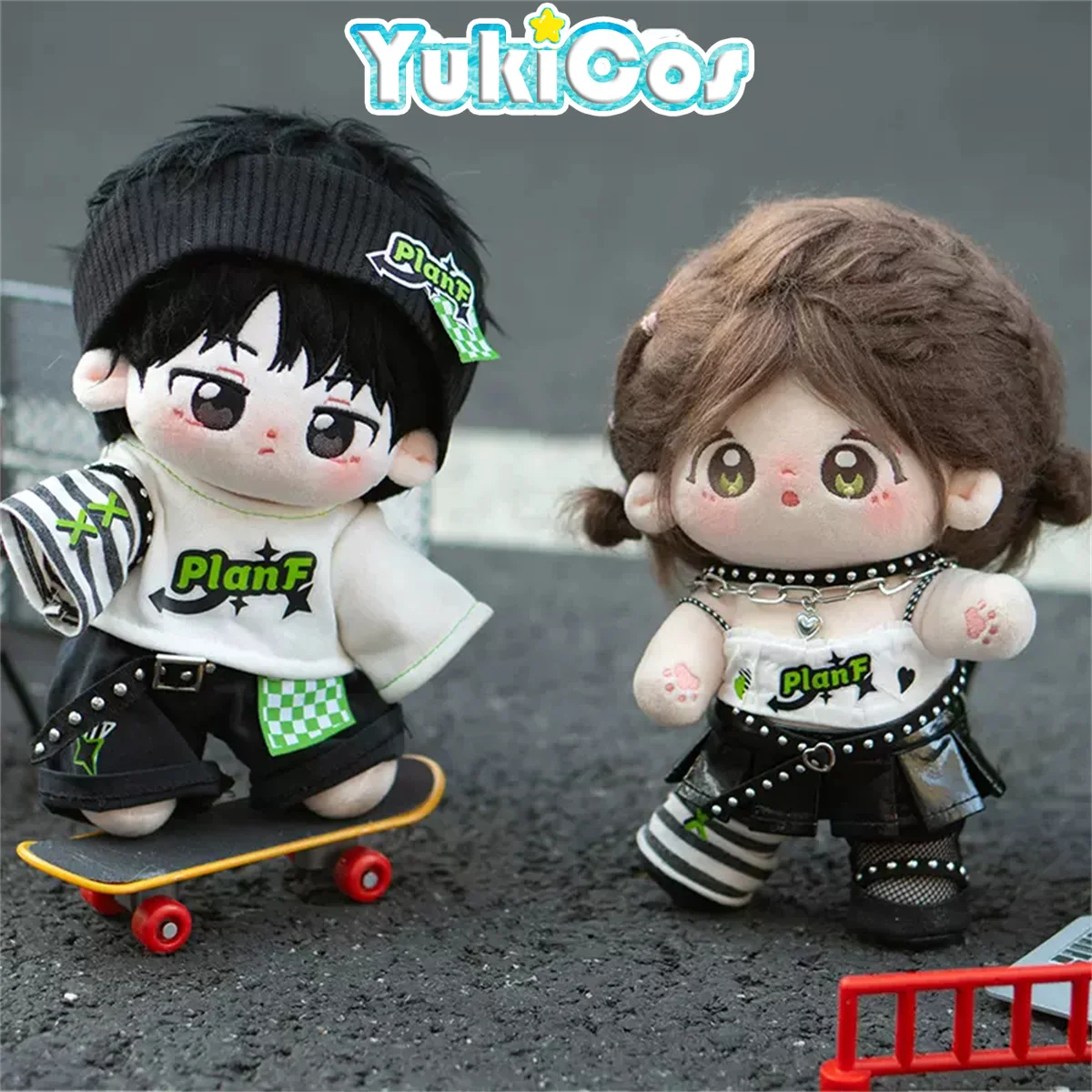 No attributes Kpop Idol Hip-hop Street Corner Fashion Stuffed 20cm Plush Doll Doll's Clothes Dolls Accessories Ying DQR