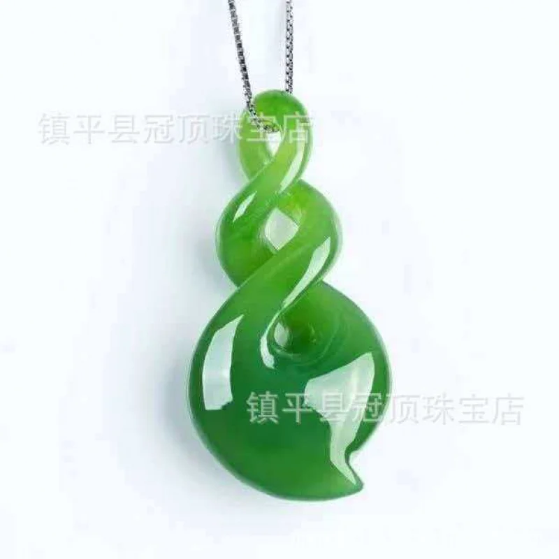Outer Mongolian Material New -Shaped Heart Vein Connected Turning Pendant