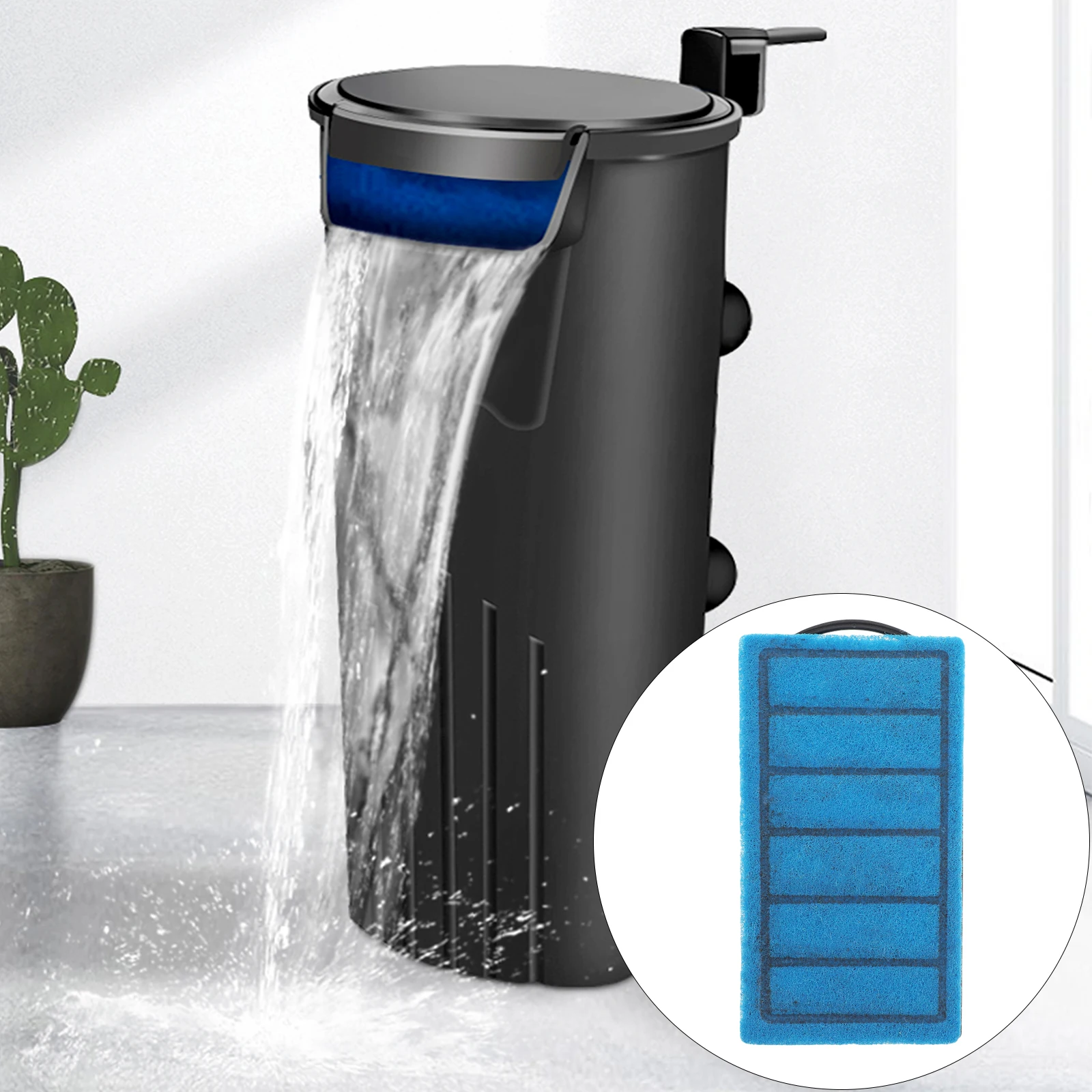 

3pcs Aquarium Sponge Filter Pads Activated Carbon Fish Tank Cleaner High Water Permeable Easy Clean No Deformation Fish Tank