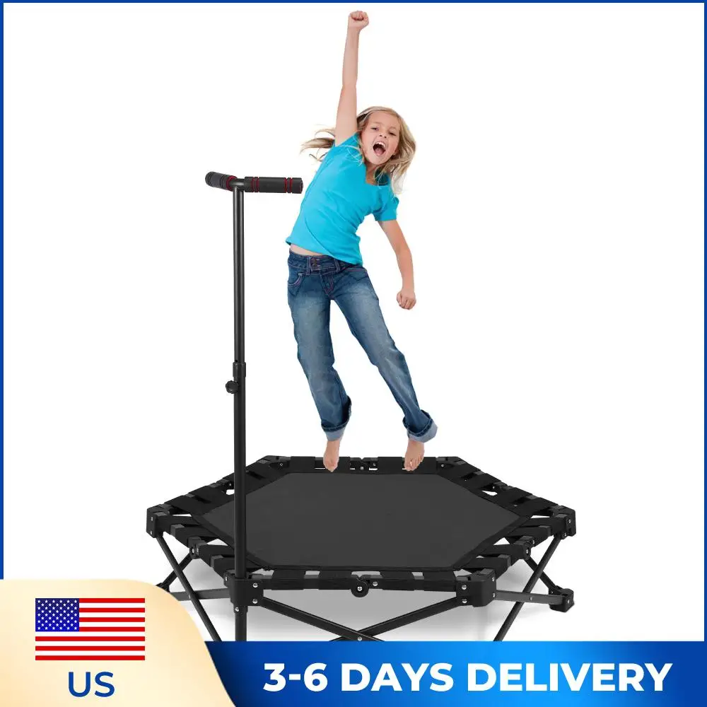 

Household Rebounding Trampoline One-Step Fold & Open Training Jumping Trampoline 225kg Max Load Indoor & Outdoor Workout