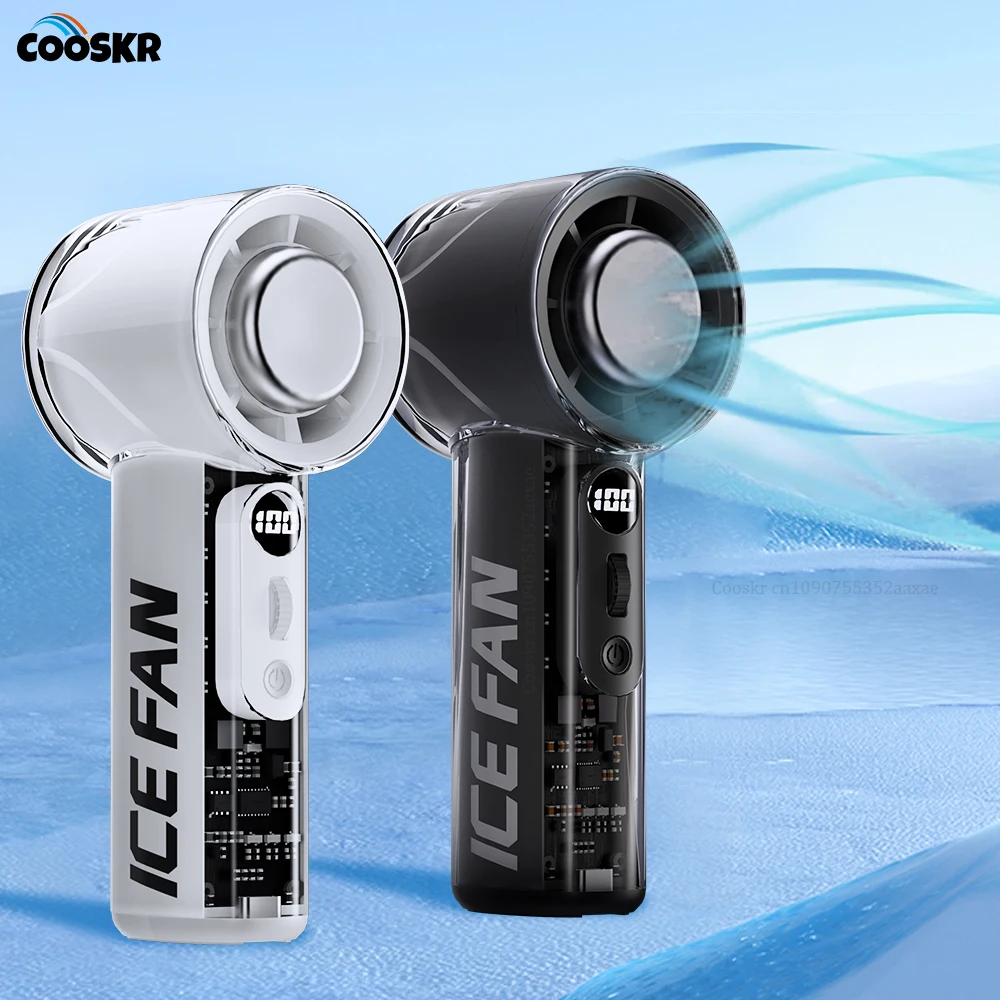 

Mini Fan Foldable Portable Handheld Fan Cooling 3000mAh USB Rechargeable 100 Gear High Speed Electric Air Cooling Turbo Fan