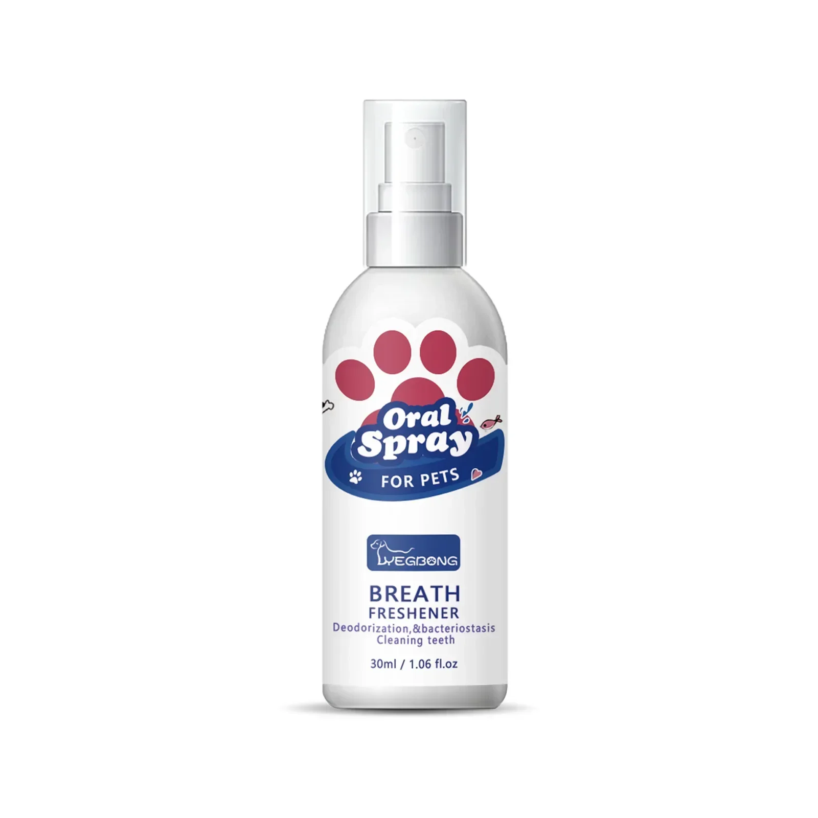 Yegbong Cat Teeth Cleaning Spray Mouth Fresh Teeth Clean Deodorant Fight Tartar Bad Breath Eliminator Pet Breath Freshen Liquid