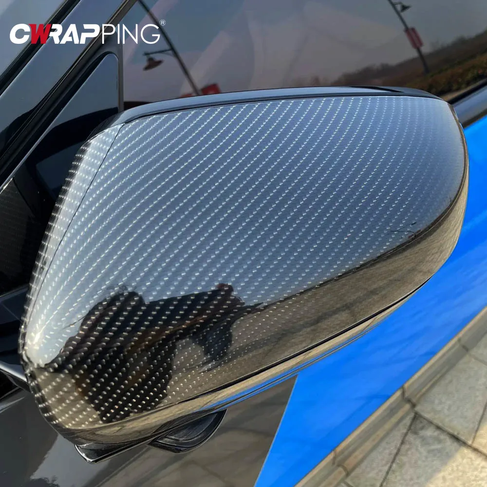 7D 카본 파이버 비닐 랩 블랙 자동차 필름 레드 오토바이 스티커 자동차용 PET 차량 바디 스티커 방수 자가 접착 필름