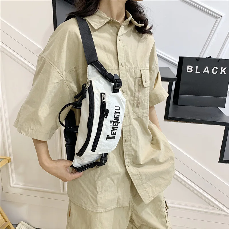 Trendy Cool Multifunction Crossbody Chest Bag Men Outerdoor Street Shoulder Bag Casual Sport Travel Belt Waist Bag For Male